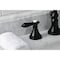 Kingston Brass KS2980BAL Heirloom Widespread Bathroom Faucet W/Brass Pop-Up, Matte Blk KS2980BAL - alternate 4